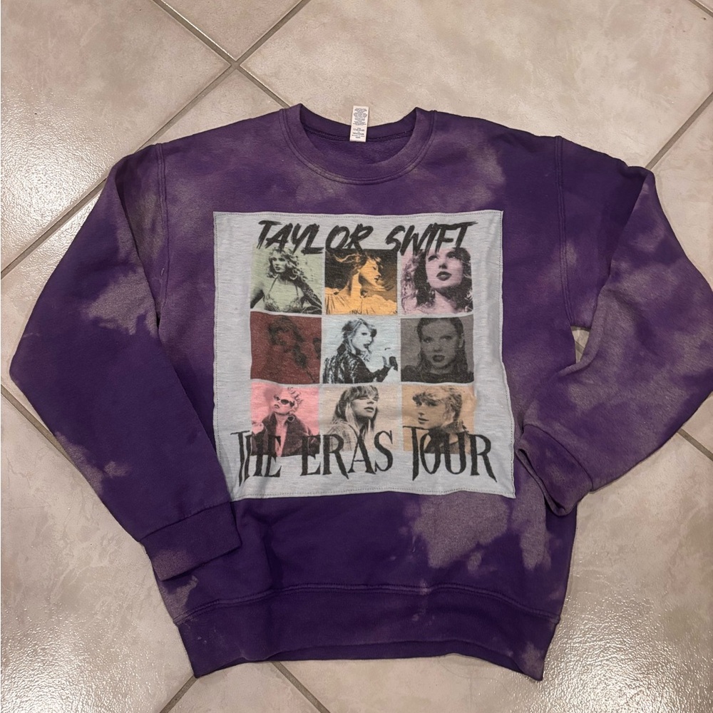 Purple Taylor Swift The Eras Tour Custom Sweatshirt